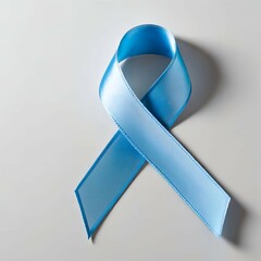 ribbon on blue symbol of World Cancer Day