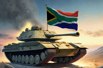 Wall Mural - Heavy Battle Tank of South Africa