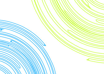 Poster - Minimalist background with curved swirl lines pattern