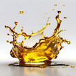 © Bushra - Splash of cooking oil, isolated on a white background