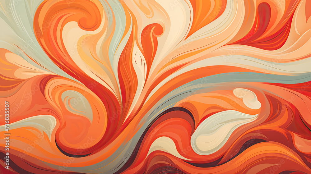 Abstract background inspired by Burnt Orange hues, using delicate ...