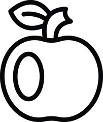 Wall Mural - Apple chemistry icon outline vector. Research lab. Laboratory tech expert