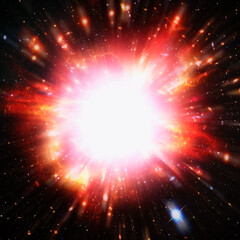 Wall Mural - star splash. the elements of this image furnished by nasa.