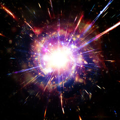 Wall Mural - sunburst. space dust. the elements of this image furnished by nasa.