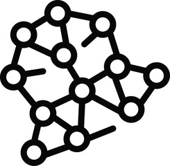 Poster - Atomic chemistry icon outline vector. School lady. Tech specialist