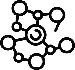 Poster - Lecture expert tech icon outline vector. Educator lab. Lecture tech linear