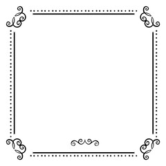 Wall Mural - vintage elegant frame. ornate calligraphic decorative border