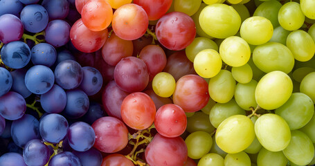 close up of grapes, red green purple, fresh and appealing, for commercial or ad, background pattern