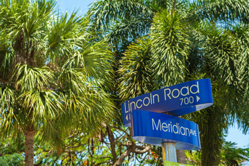 Wall Mural - Miami Beach Street Signs