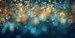 blue black and gold dotted lights with gold dots in the background, textured splashes, soft focus, dark turquoise and light gold, light gold and light crimson