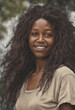 © Emanuella - black woman with charming smile, simplicity and beauty