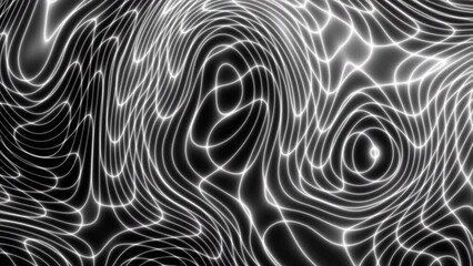Poster - Technology digital wave background concept. Beautiful motion waving neon lines. Cyber or technology background.