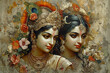 Beautiful painting of Radha Krishna