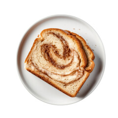 Wall Mural - Cinnamon Raisin Bread Isolated on a Transparent Background 