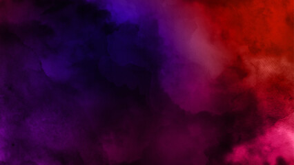 Wall Mural -  Blue, purple pink abstract Watercolor background.  Deep Purple Color Blue Pink Gradient Background. 
