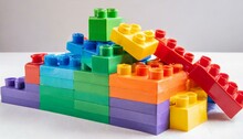 Colorful Toy Blocks Toy, Block, Brick, Cube, Construction, Plastic