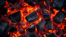 Embers Close-up, Texture, Pattern Or Background
