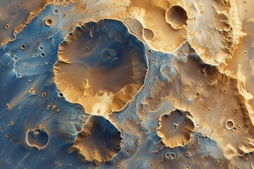 Poster - Mars surface texture. Background image. Created with Generative AI technology