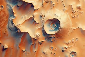Poster - Mars surface texture. Background image. Created with Generative AI technology