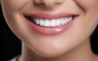 © Alina - Photo of beautiful close up smile. Happy woman's smile with white teeth. Dental health.
