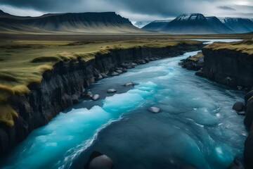 Wall Mural - the river in the mountains