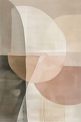 Poster - Minimalist abstract art print. Created with Generative AI technology