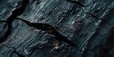 Poster - A detailed close-up shot of a piece of wood. Ideal for backgrounds, textures, or rustic-themed projects