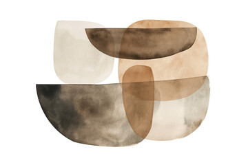 Poster - Minimalist abstract art print. Created with Generative AI technology