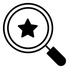 Sticker - User Search solid glyph icon