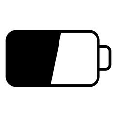 Sticker - Battery solid glyph icon