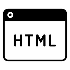 Sticker - Web Script solid glyph icon