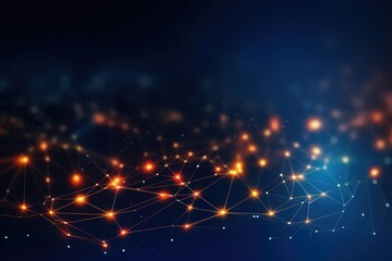 bstract technology lines background with smart and futuristic, intelligent communication network concept of future connected technology
