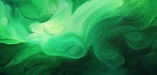Abstract Green Color Artistic