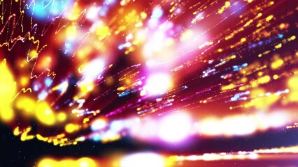 Wall Mural - background with glowing lights