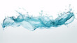 © samitha - Pure refreshing blue ocean water splash on an isoalted background