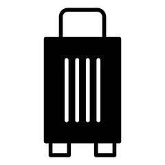 Sticker - Luggage solid glyph icon