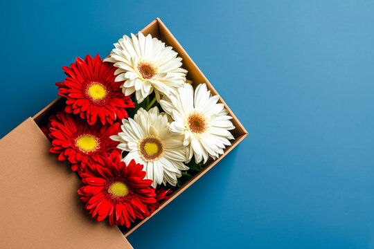 Banner with flowers. Greeting card template for Wedding, mothers or womans day. composition with copy space