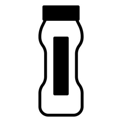 Poster - Drink bottle solid glyph icon