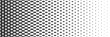 horizontal black halftone of eyes design for pattern and background.
