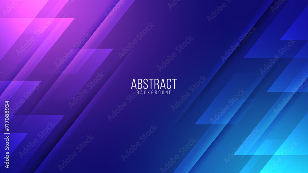 Abstract dark blue and purple gradient futuristic background with light ...