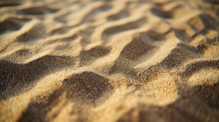 Poster - Sand on a beach, perfect for beach vacation brochures or summer-themed designs
