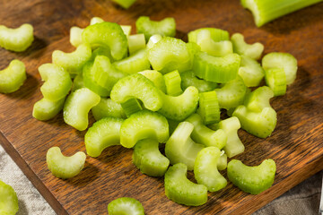 Wall Mural - Homemade Organic Diced Chopped Celery