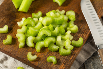 Wall Mural - Homemade Organic Diced Chopped Celery