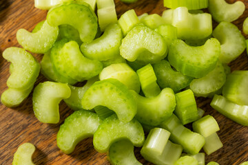 Wall Mural - Homemade Organic Diced Chopped Celery