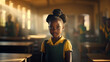 Young African girl in School 