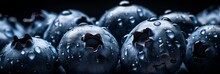 Delicious Fresh Blueberry Background Banner Macro Photography For Food And Beverage Marketing