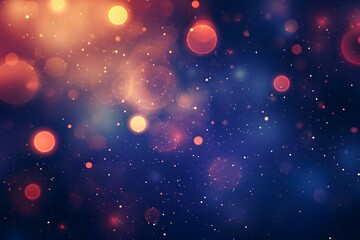 Abstract Bokeh Lights Background With Vibrant Colors