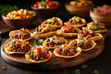 Delicious mexican tostadas - tasty and appetizing authentic dishes for your dining delight