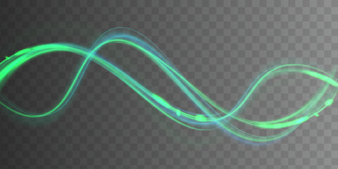 Wall Mural - Light trail wave, fire path trace line, car lights, optic fiber and incandescence curve twirl png. road car headlights. Luminous white lines of speed. Light glowing effect. Abstract motion lines