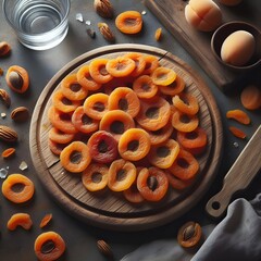 Wall Mural - dried apricots